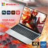 FUCHU Computer portatile per ufficio portatile 14.1 "12GB RAM 1TB 2TB SSD Windows 11 Notebook impara - Argento