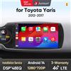 Junsun Android Radio Autoradio Per Toyota Yaris 2012-2017 Supporto ibrido Multimediale per Apple Carplay Navigazione GPS RDS WiFi - V1 (1GB 32GB)A