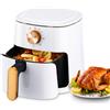 Oyajia Forno manuale per friggitrice ad aria con circolazione rapida dell'aria e timer da 60 minuti, 4,5 litri, bianco -