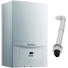 Vaillant Caldaia a Condensazione Murale a Gas Metano 24 Kw per Riscaldamento e Acqua Calda Sanitaria - 0010019985 ECOTEC PURE VMW 246/7-2 + Kit fumi Coassiale