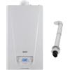 Baxi Caldaia a Condensazione Murale a Gas Metano/GPL 24 Kw per Riscaldamento e Acqua Calda Sanitaria - A7795899 Luna Classic + Kit fumi Coassiale