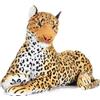 PTS FELINI Peluche Sdraiato 108cm Gigante Tigre Pantera Leopardo Assortiti