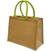 Black Spider Shopper personalizzate. Borsa juta laminata Black Spider Jute Large 33x42x19 cm - Black Spider personalizzate o neutre