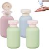 Yistoi 4 Pezzi Kit Viaggio Liquidi, Flaconi da Viaggio 100 ml, Boccette da Viaggio 100 ml, Organizzatore di Flaconi da Viaggio con Etichetta Adesiva per Organizzare Gli Articoli da Toilette
