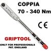 GRIPTOOL CHIAVE DINAMOMETRICA PER AUTO MOTO A CRICCHETTO 70 - 340 Nm 1/2" REVERSIBILE