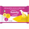 Inodorina Salviette Detergenti Umidificate Occhi e Orecchie per Cani e Gatti con Camomilla 15 pz
