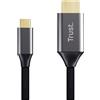 TRUST - CALYX USB-C TO HDMI CABLE cavo USB-C-HDMI, 2 metri, cavo USB-C-HDMI, Full HD 1080p o Ultra HD 4K - Nero