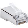 Intellinet Confezione 50 plug schermati modulari RJ45 passanti Cat5e FastCrimp