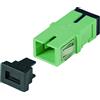 OEM Adattatore a Bussola Keystone SC Simplex Senza Flangia Monomodale OS2 Verde