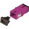 OEM Adattatore a Bussola Keystone SC Simplex Multimodale OM4 Fucsia