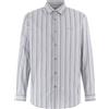 GUESS Camicia Uomo a righe verticali Bianco/Blu