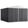 Domus Casetta da giardino domus xl new in metallo grigio con porte scorrevoli 267x300x194 cm