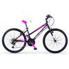 Bici Donna MTB MBM District 26" con Cambio 18 Velocità-Nero