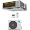 Midea Climatizzatore Monosplit Canalizzato A7 12000 Btu MTJ-12HWFNX(GA) + MOX230-12HFN8Q(GA) Inverter R32 Wi-Fi Opt. Classe A++ ,