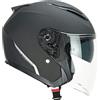 CGM Casco jet, 130A DAYTONA MONO, Nero opaco, S (55-56cm)