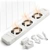 Technaxx Ventilatore per radiatore Mono Set per radiatori da 50-70 cm, potenziatore per radiatore con sensore di temperatura, accensione/spegnimento automatici, ultra silenzioso, consumo ≤1W - TX-302