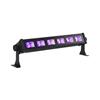 Ibiza - LED-UV-BAR6 - Lampada UV, effetto fluorescente, effetto luce nera con 6 LED da 3W ciascuno - Nero - Su stativo