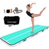AirTrack Nordic Home 4 m Special Edition con pompa ad aria, tappetino da ginnastica gonfiabile, per ginnastica, yoga, resistente e facile da trasportare, tappetino sportivo Air Track menta/argento
