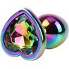 CHISA NOVELTIES Plug Anale Rainbow Heart Gem Ø 2,7 cm
