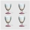 VILLEROY & BOCH Boston Pearl Bicchiere Calice Vino Rosso Set 4 Pezzi 200ml Cristallo