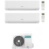 Hisense CONDIZIONATORE HISENSE DUAL SPLIT ENERGY ULTRA 9000+12000 BTU WIFI INVERTER 3AMW62U4RJC A++
