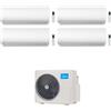 MIDEA CONDIZIONATORE MIDEA QUADRI SPLIT XTREME PRO 9000+9000+9000+12000 BTU WIFI INVERTER M4OE-28HFN8-Q A++