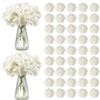 VEVOR Fiori Artificiali, 105 Pezzi di Ortensia Finta Bianca in Seta dall'Aspetto Realistico, Sfusa, Finta Bianca con Steli per Bouquet da Sposa Fai da Te, Centrotavola per Casa Decorazioni
