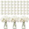 VEVOR Fiori Artificiali, 305 Pezzi di Ortensia Finta Bianca in Seta dall'Aspetto Realistico, Sfusa, Finta Bianca con Steli per Bouquet da Sposa Fai da Te, Centrotavola per Casa Decorazioni
