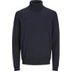 JACK & JONES Jjebasic Knit Roll Neck Noos Maglione Lavorato a Maglia, Blazer Blu Marine, XXL Uomo