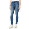ONLY ONLBLUSH Mid SK Ank Raw DNM REA194 Noos Jeans, Medium Blue Denim, XS/30 da Donna