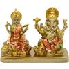alikiki BangBangDa Hindu Lord Ganesha Lakshmi Statua - Dio Indiano Laxmi Ganesh Murti Articolo Home Tempio Puja Pooja Idol Diwali Regalo - India, scrivania Ganpati sculture