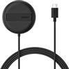 Belkin Tappetino di ricarica wireless magnetica 15 W con supporto, caricatore wireless Qi2 compatibile con MagSafe per iPhone 16 Series, Samsung Galaxy S25 Series, AirPods (senza alimentatore), nero