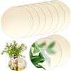 NBEADS 10 Pz Specchi Rotondi In Acrilico, Centrotavola In Specchio Rotondo Dorato per Tavoli Piatti In Specchio Non In Vetro Piatti In per Candele per Decorazioni Murali, 15cm di Diametro