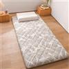 YOUGANG Materasso per dormire a pavimento, materasso futon giapponese, singolo/doppio/queen/king size, materasso da campeggio, materasso per gli ospiti, tatami (marrone, 90 x 190 cm)