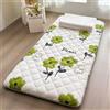 YOUGANG Materasso per dormire a pavimento, materasso futon giapponese, singolo/doppio/queen/king size, materasso da campeggio, materasso per gli ospiti, tatami (verde, 120 x 200 cm)
