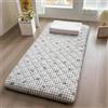 YOUGANG Materasso per dormire a pavimento, materasso futon giapponese, singolo/doppio/queen/king size, materasso da campeggio, materasso per gli ospiti, tatami (bianco, 80 x 190 cm)