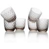 IVV Sixties Set 6 Bicchieri Acqua Grigio Tortora 6 Ottiche Assortite Cl. 31