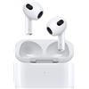 Apple AirPods 3a generazione MPNY3TY/A audio spaziale resistenti all'acqua bianchi
