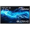 Optoma Pannello Interattivo 75" 4K Touch Android 11 Display Professionale
