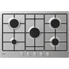 Candy Timeless CHW7X Piano Cottura Gas 5 Fornelli da Incasso Acciaio Inox 75cm