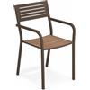 Emu Sedia con Braccioli Segno con Seduta in Teak - Marrone d'India