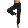 Terecey Pantaloni Yoga Donna Leggins Sportivi Alta Vita Harem Pantaloni con Gonna Eleganti per Pilates Fitness Danza Palestra e Tempo Libero Pantaloni Elasticizzati Jogging Comodi Blu Verde S