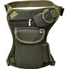 Rullar Piccolo Marsupi Sportivi di Tela Borsa Sportiva per Gamba Borsa a Tracolla Mano Tasca Borsello da Militare Ciclismo Trekking Escursioni Sacchetto Borsetta Waist Leg Bag Esercito verde