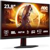 AOC Gaming Q24G2A - Monitor Quad HD da 24 pollici, 180 Hz, 1 ms, comp. G-Sync, HDR10 (2560x1440, 2x HDMI 2.0, 1x DisplayPort 1.4) nero-rosso