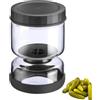 Westmark Barattolo per Scolare 1 Pezzo, Bicchiere inserto multifunzionale per kimchi e cetrioli per scolare e servire, Trasparente/nero, 750 ml