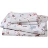 Beatrice Home Fashions Elite Home - Set di lenzuola e federe in microfibra con stampa a tema spiaggia costiera, 90 g/m², colore: sabbia oceanside