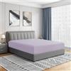 Cathay Home Lussuoso lenzuolo con angoli per letto singolo, in microfibra spazzolata ultra morbida, resistente alle pieghe e allo sbiadimento, 35,5 cm, con tasca standard, lavanda, completo
