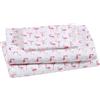Beatrice Home Fashions Elite Home Prodotti Microfibra 90 GSM Whimsical Printed Deep Pocketed Sheet Set, Twin, Pink