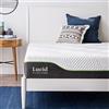 LUCID Materasso Hybrid, Alto 25cm - in Lattice elastico - Memory foam con gel rinfrescante - Molle insacchettate d'acciaio - Rigidità media - Matrimoniale 160x190 cm
