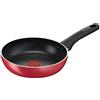 Lagostina Cucina Mediterranea Padella Ø 20 cm per Induzione, Alluminio Antiaderente, con Indicatore Cottura Thermo-Signal, Rosso